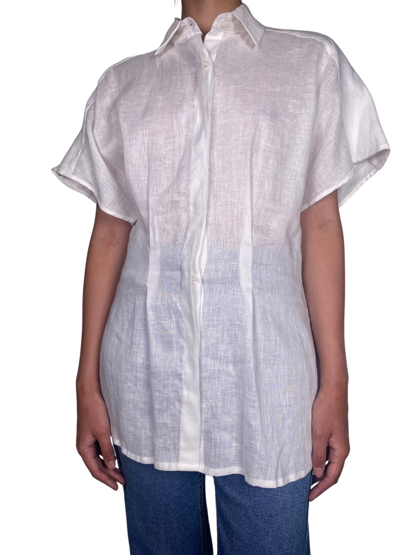 Blusa Manga Corta Blanca