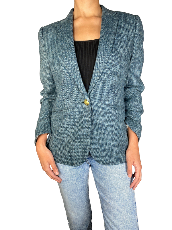 Blazer Azul Blanco