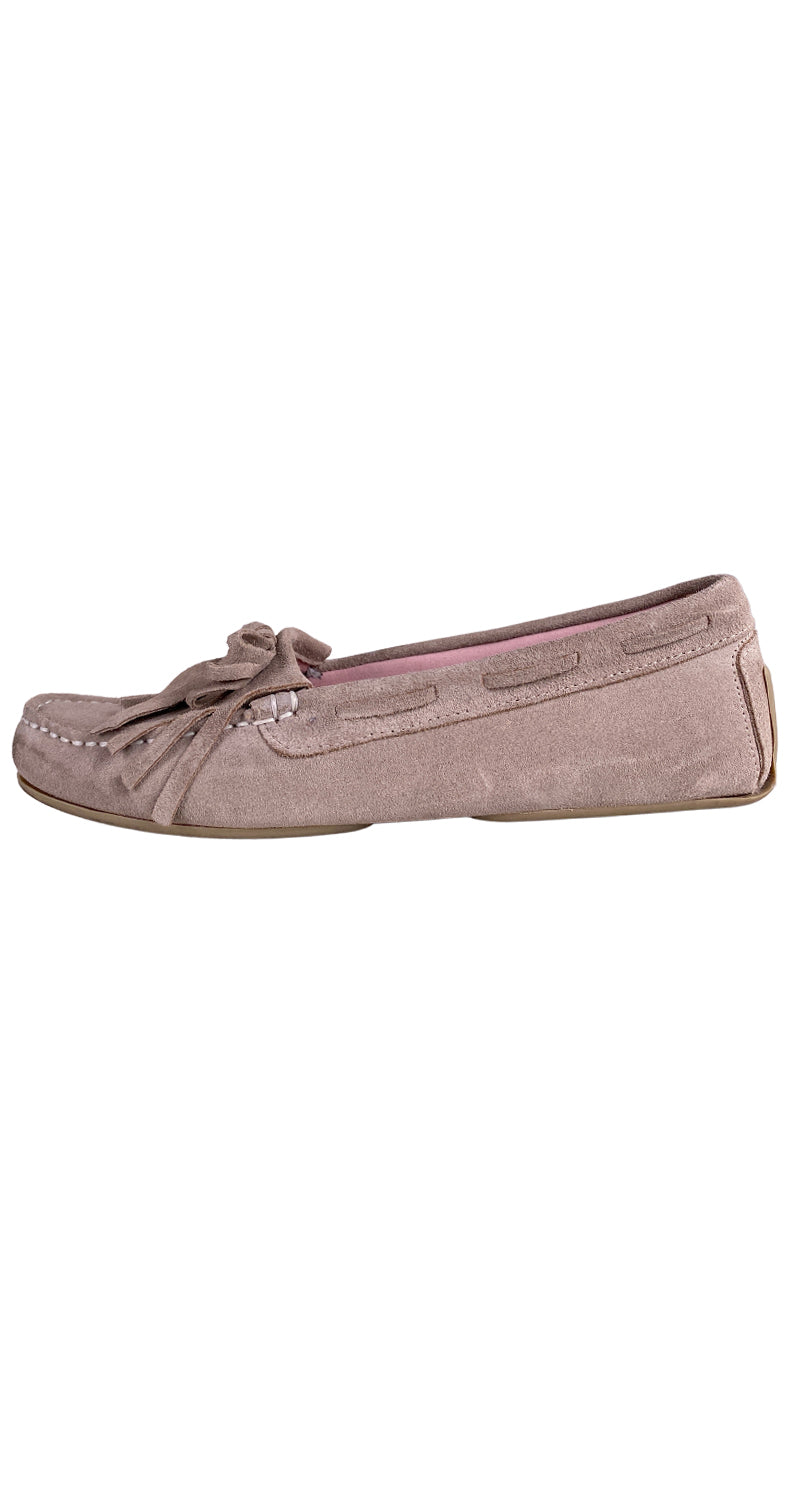 Mocasines Flecos Beige