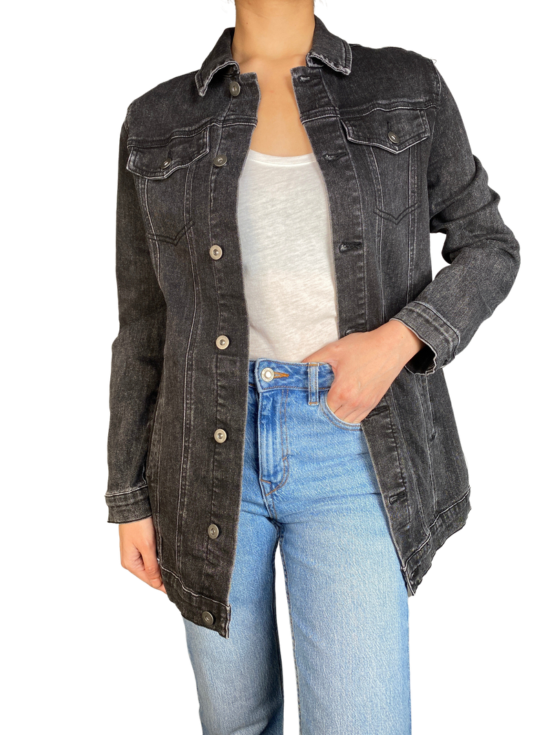 Chaqueta Denim Negra