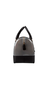 Bolso Tri-Color Goma y Cuero Candy Satchel