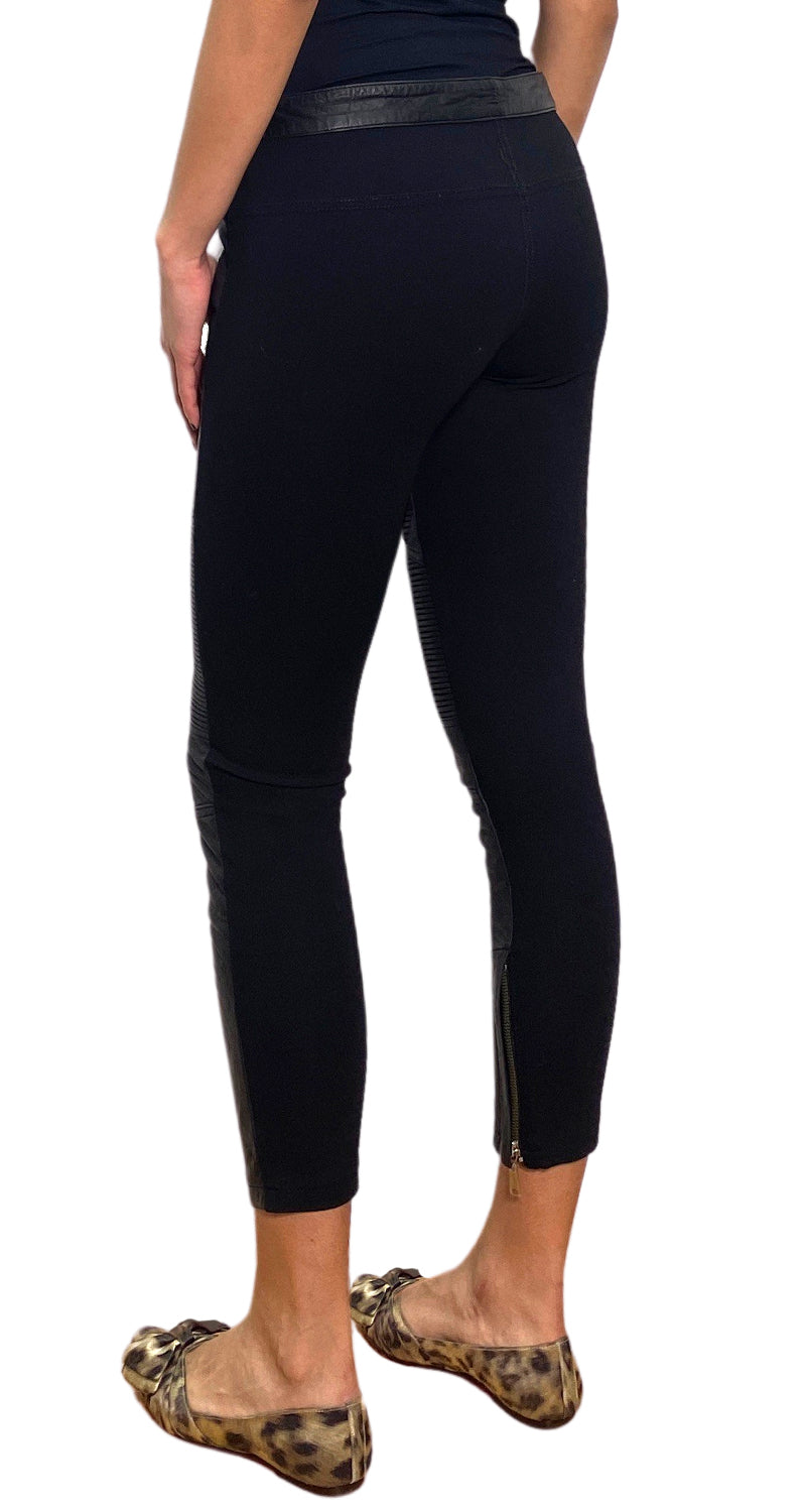 Leggings Cuero Negro