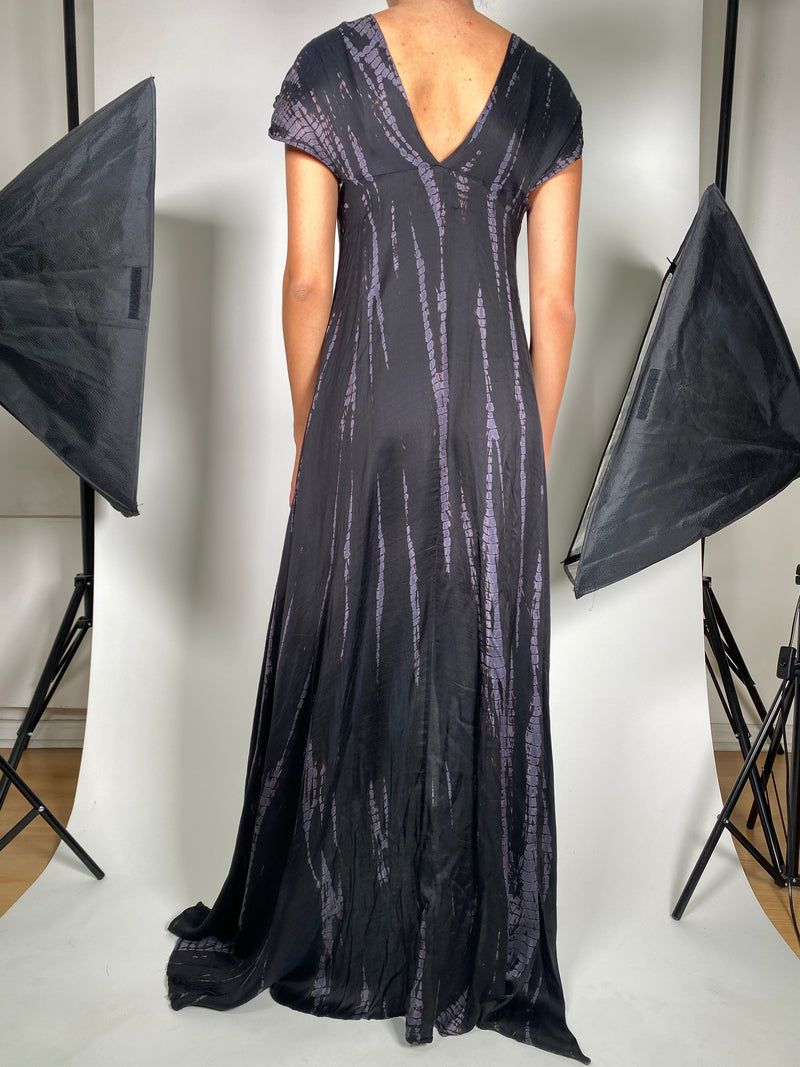 Vestido Negro Tie Dye