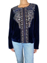 Chaqueta Velvet Bordada