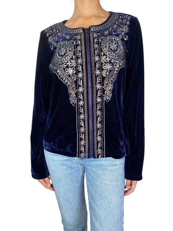 Chaqueta Velvet Bordada