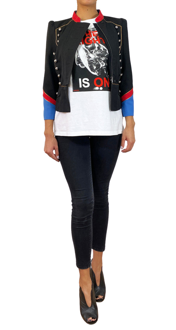 Chaqueta Colour-block Military