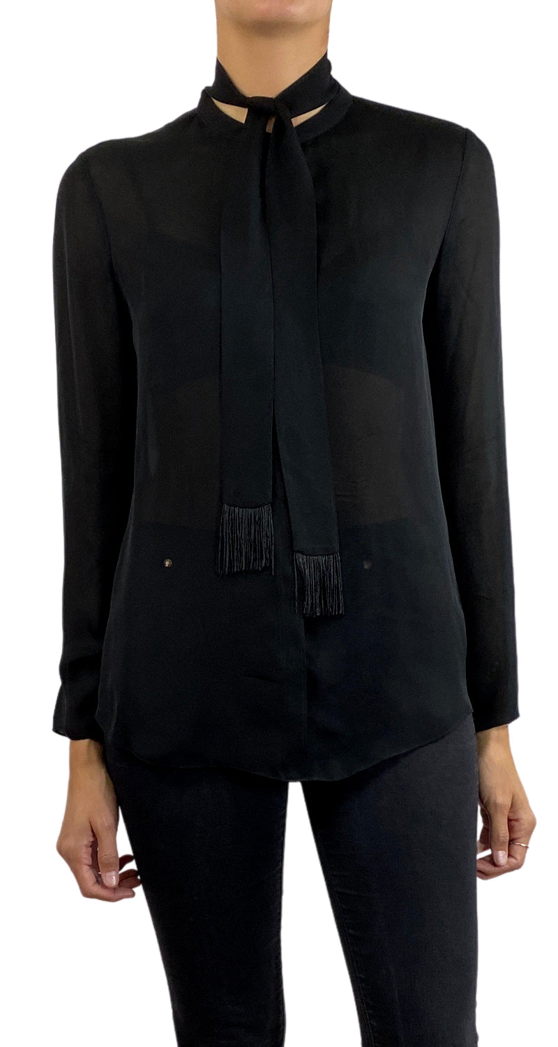 Blusa Seda Traslúcida