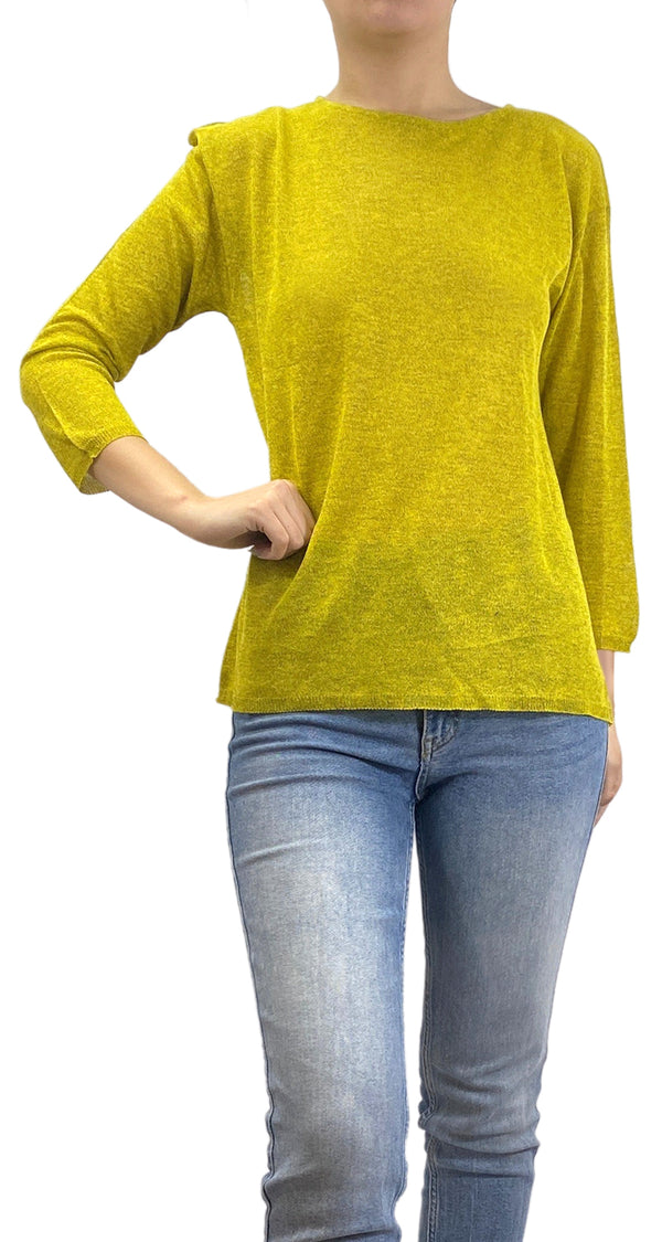 Polera Tejida Amarilla
