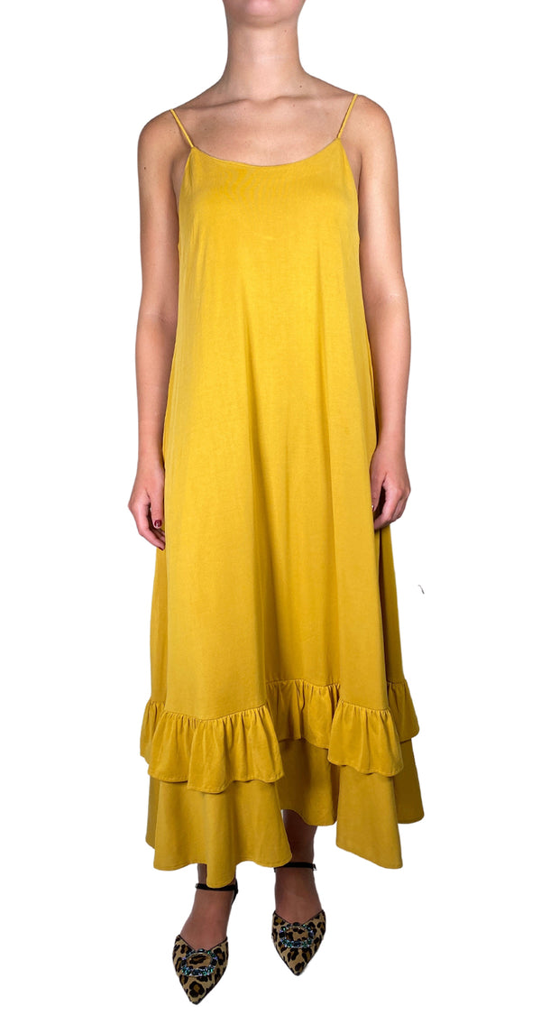 Vestido Vuelos Mostaza