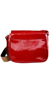 Bandolera Cuero Charol