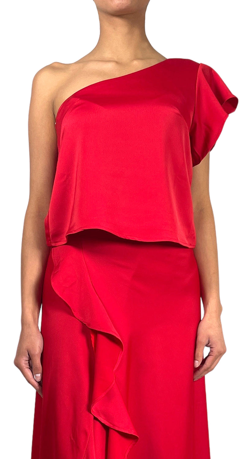 Set Top Y Falda Rojo
