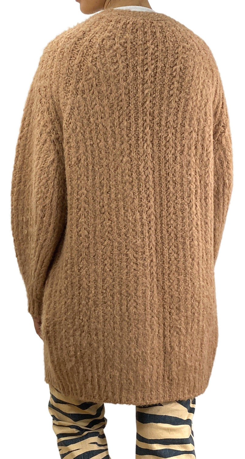 Cárdigan Tejido Café