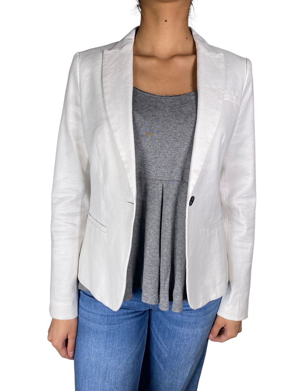 Blazer Blanco Lino