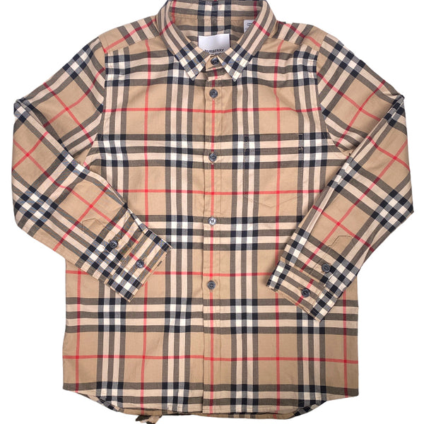 Camisa Café Diseño Cuadros BURBERRY – Market People