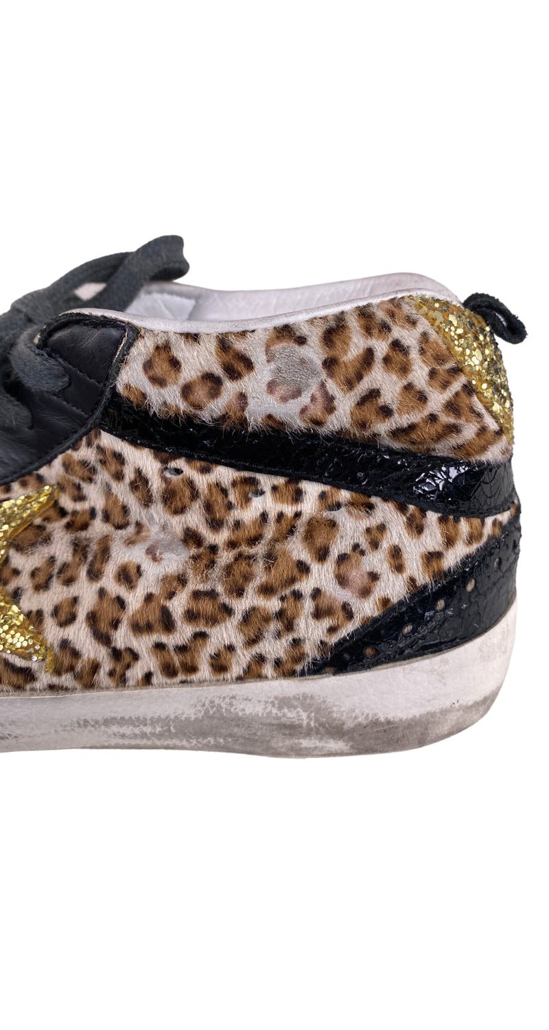 Zapatillas Miderstar de Cuero Animal Print