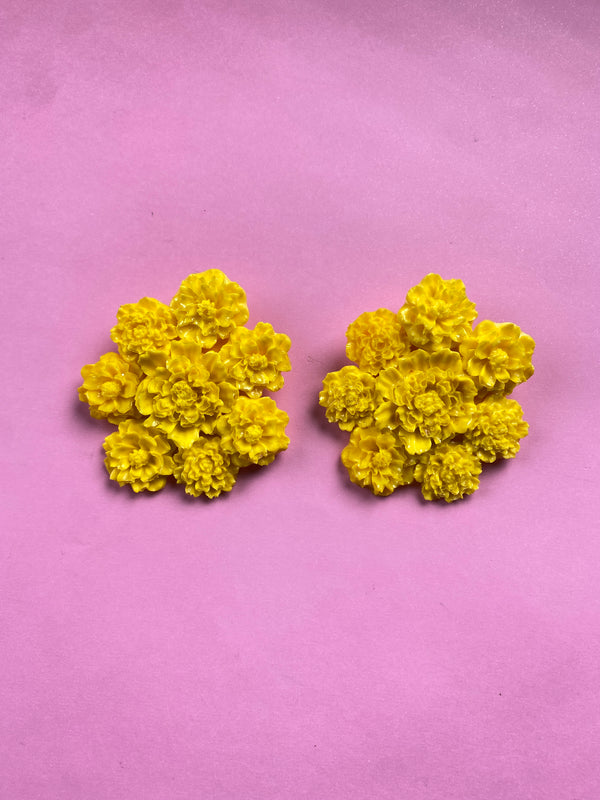 Aros Flor Amarillo