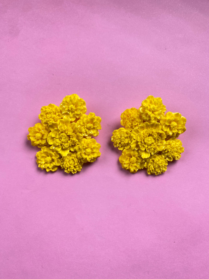 Aros Flor Amarillo
