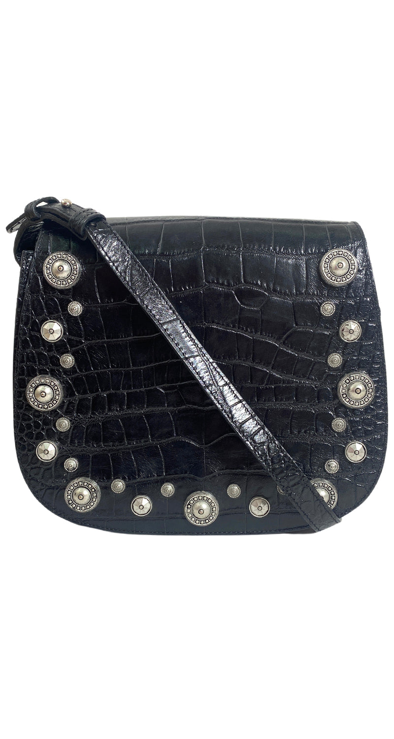 Bandolera Cuero Croco