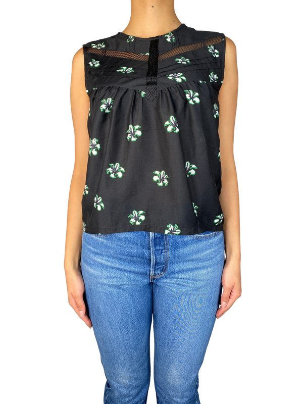 Blusa Negra Floral