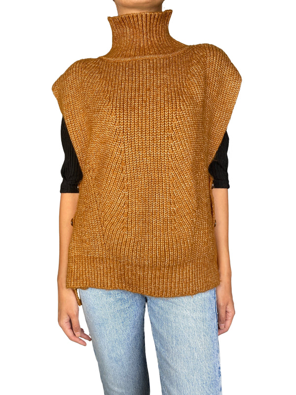 Sweater Terracota Botones