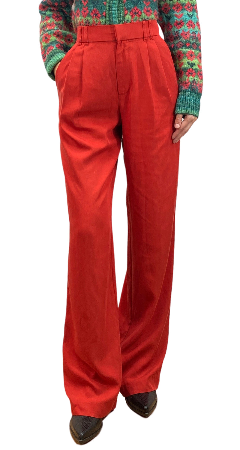 Pantalón Rojo Tela