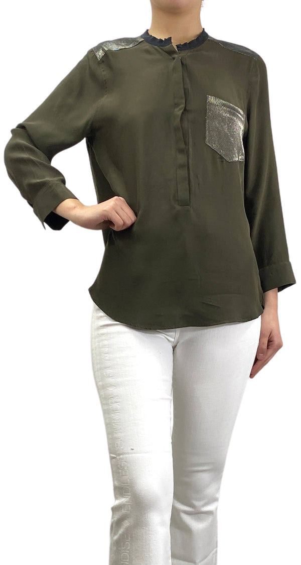 Blusa Seda Verde