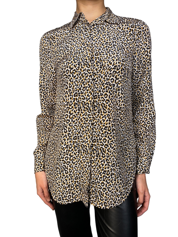 Blusa Seda Leopard