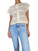 Polera Blanca Broderie