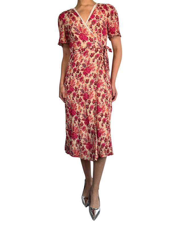 Vestido wrap Viscosa