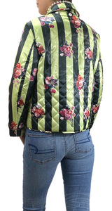 Parka Verde Flores
