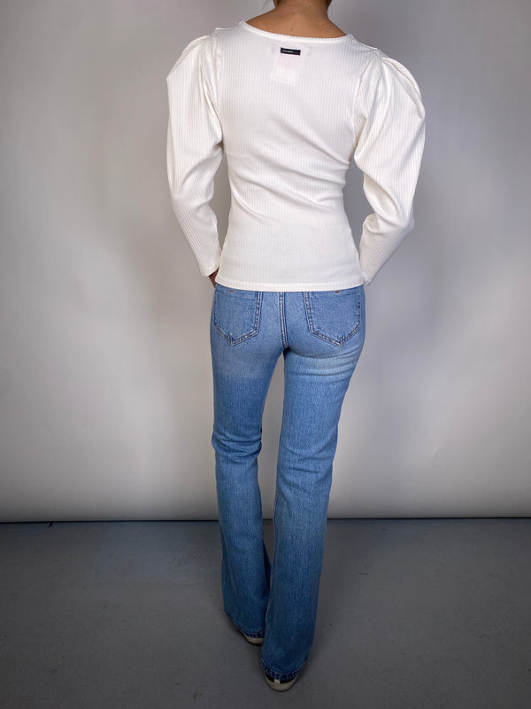 Polera Rib Blanca