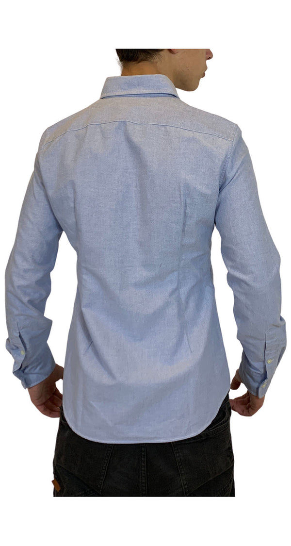 Camisa Custom Fit Azul