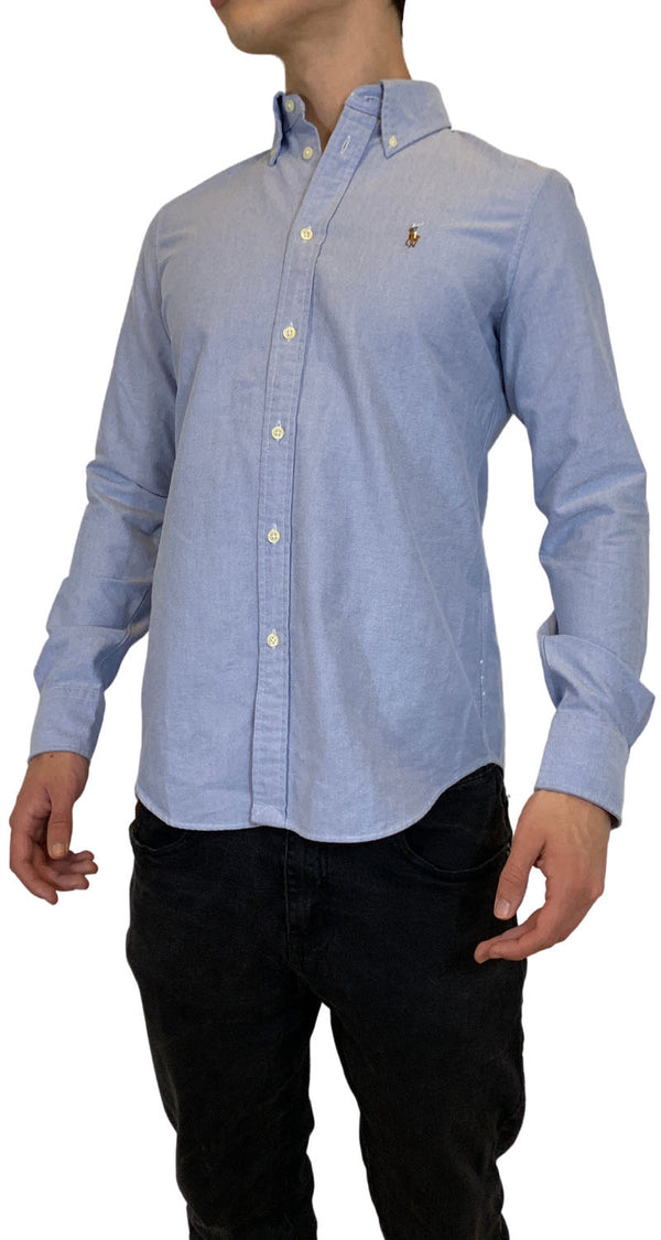 Camisa Custom Fit Azul