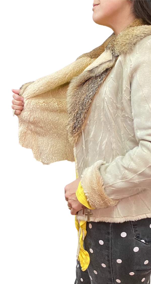 Chaqueta Piel Costuras