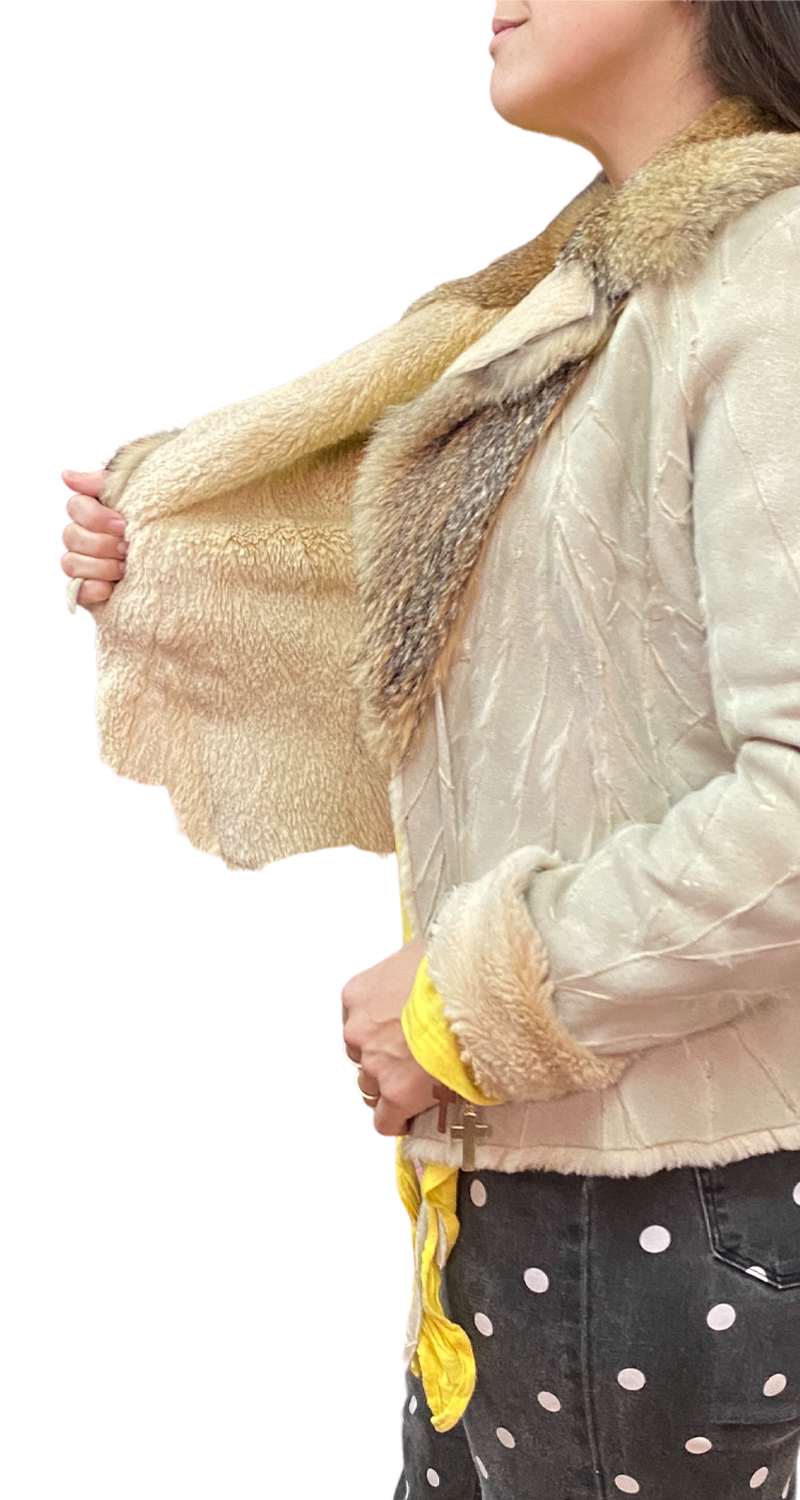 Chaqueta Piel Costuras