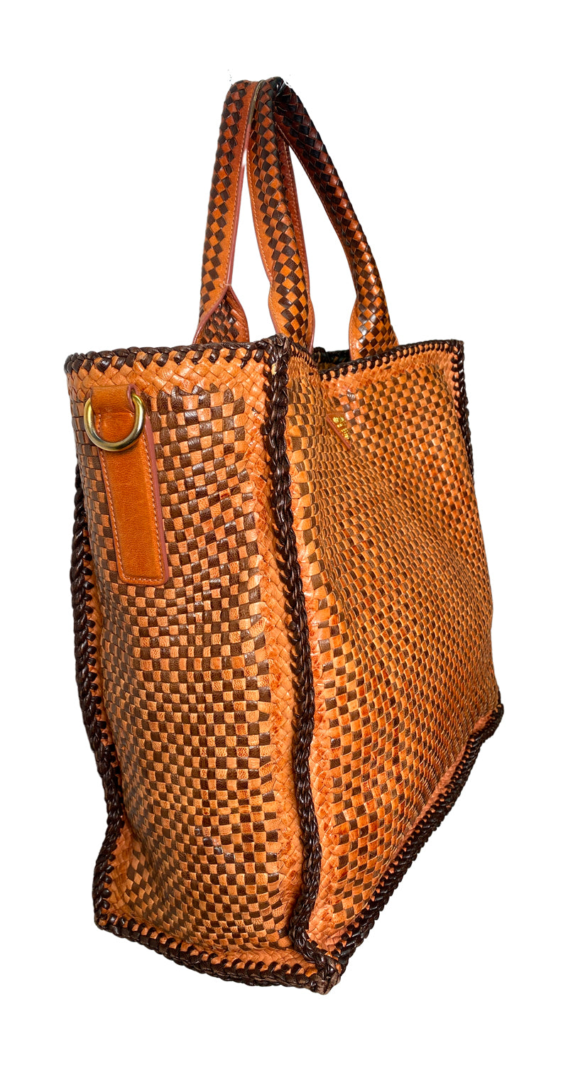 Bolso Cuero Trenzado