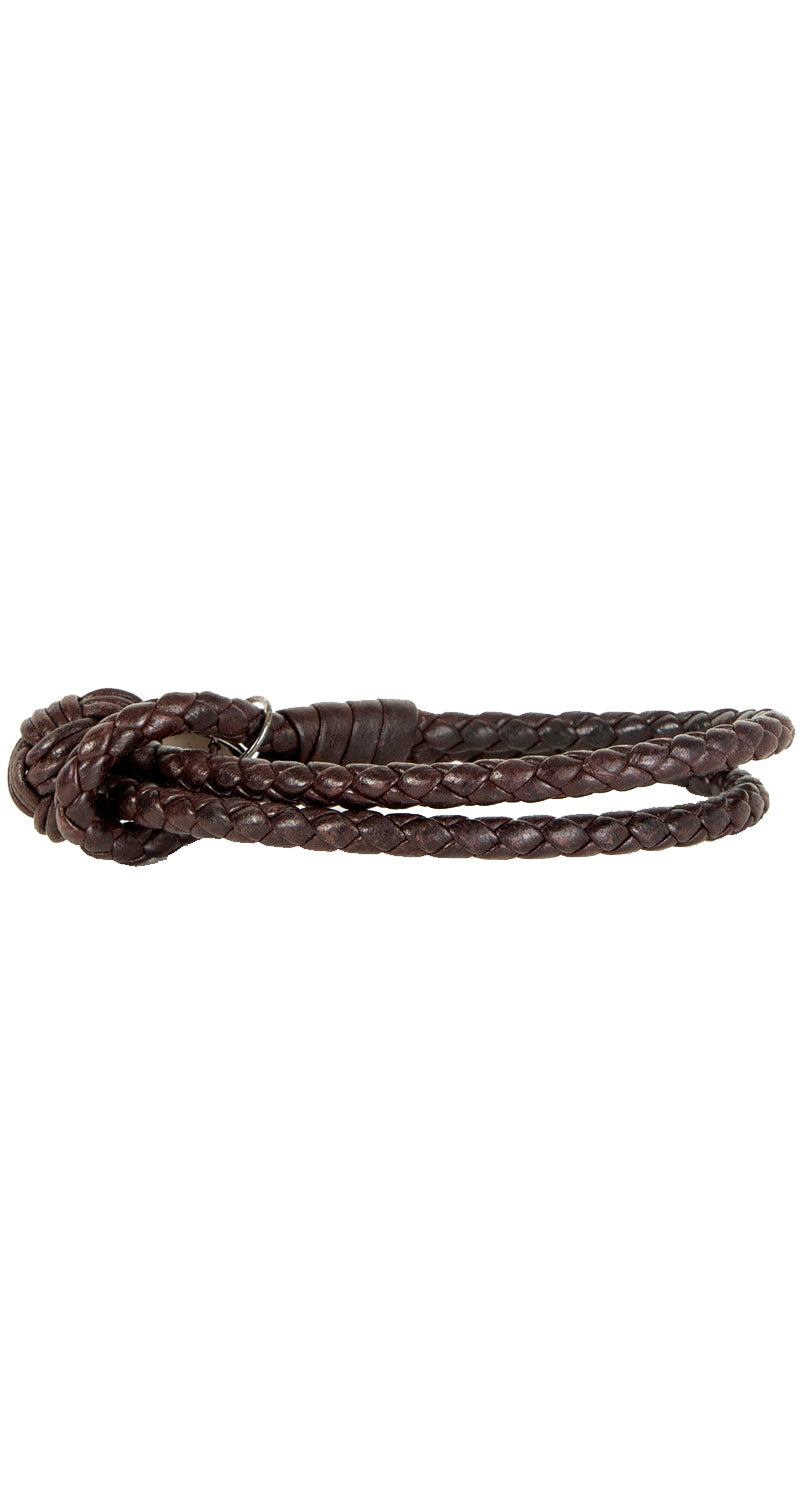 Pulsera Trenzada Café